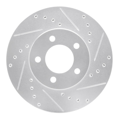 R1 Concepts R1 91-00 Ford Windstar Front Right Drilled & Slotted Silver Brake Rotor