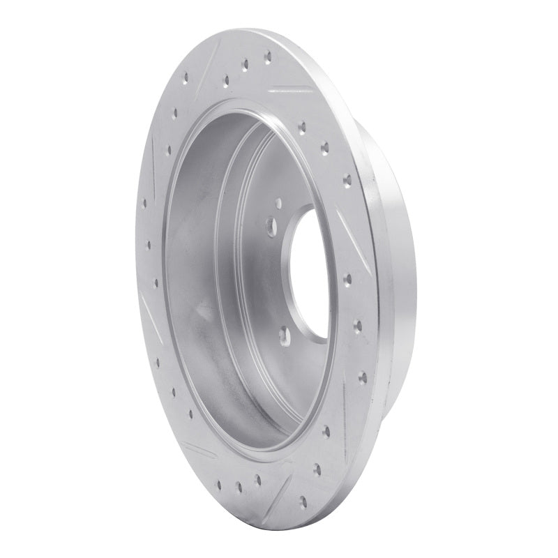R1 Concepts R1 06-09 Hyundai AZERA Rear Right Drilled & Slotted Silver Brake Rotor