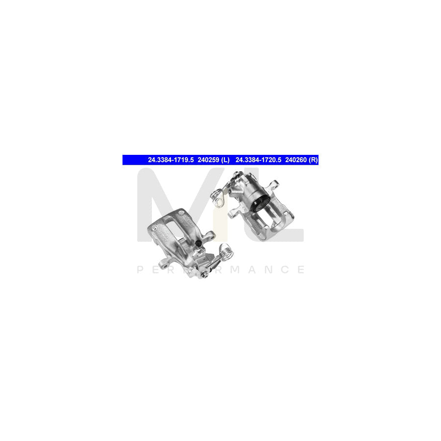 ATE 24.3384-1720.5 Brake Caliper for AUDI A4 without holder