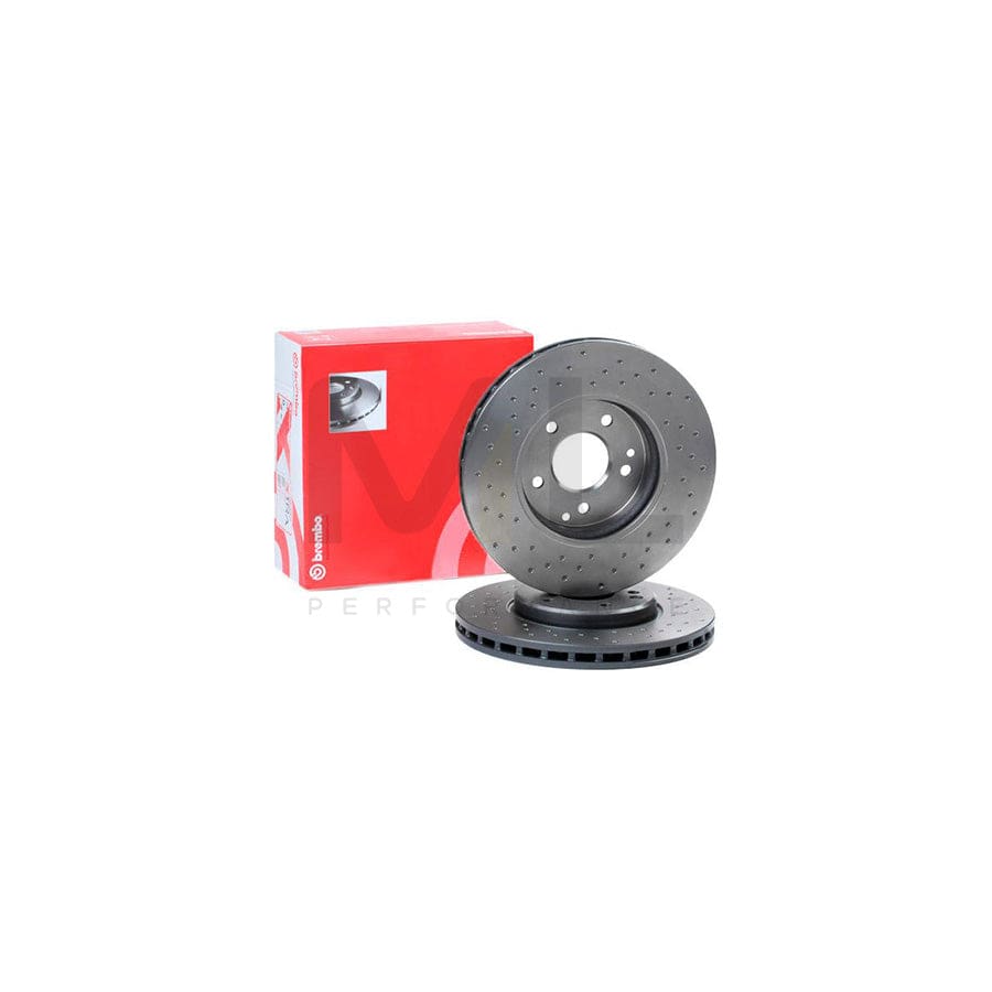 BREMBO XTRA LINE 09.8304.2X Brake Disc Perforated / Vented, Coated, High-carbon, with bolts/screws | ML Performance Car Parts