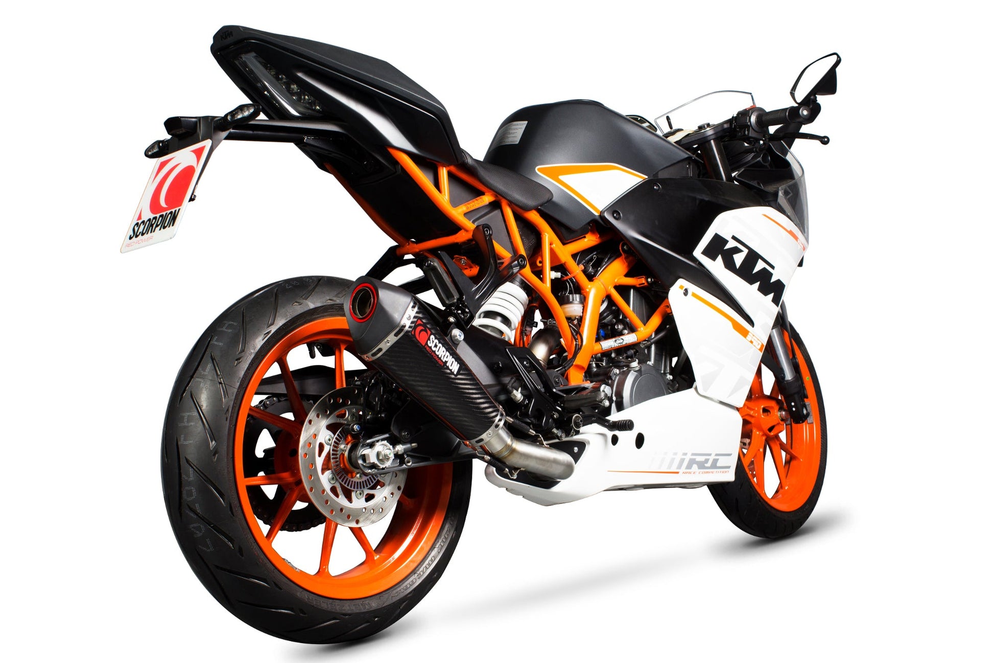 Scorpion RKT80CEO KTM RC390 Serket Taper 3/4 System - Carbon Fibre Sleeve | ML Performance US US