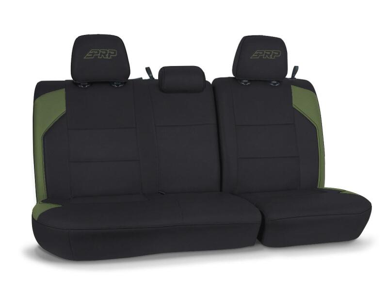 PRP Seats PRP 16-23 Toyota Tacoma Rear Bench Cover - Black/Olive Green