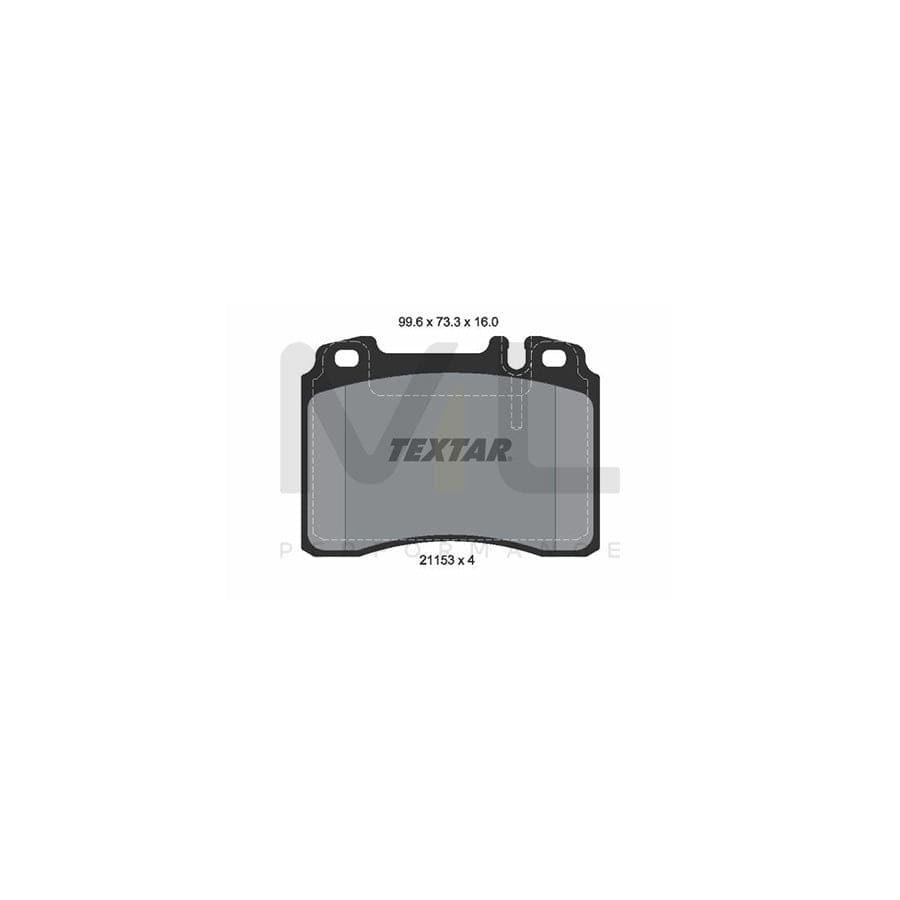 TEXTAR 2115305 Brake pad set prepared for wear indicator | ML Performance Car Parts