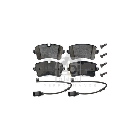 Febi Bilstein 116017 Brake Pad Set For Audi A8 D4 (4H2, 4H8, 4Hc, 4Hl) Rear Axle, Incl. Wear Warning Contact, With Bolts/Screws