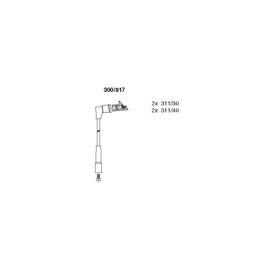 Bremi 300/817 Ignition Cable Kit for Toyota Carina