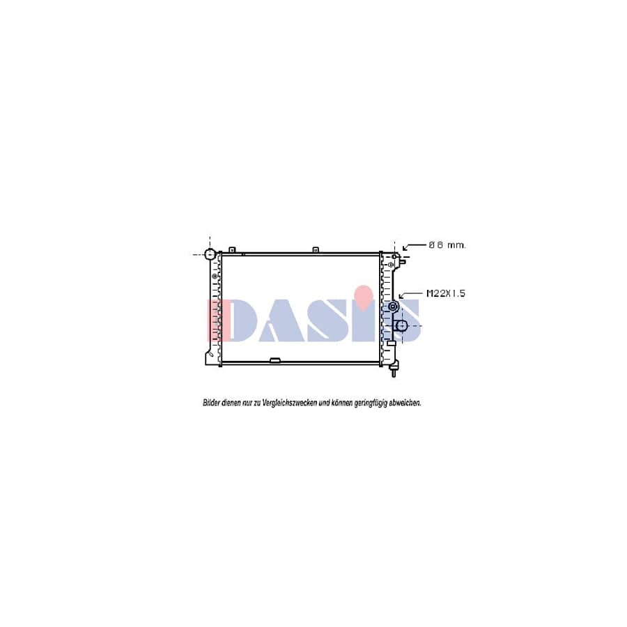 AKS Dasis 250130N Engine Radiator for Ford Transit