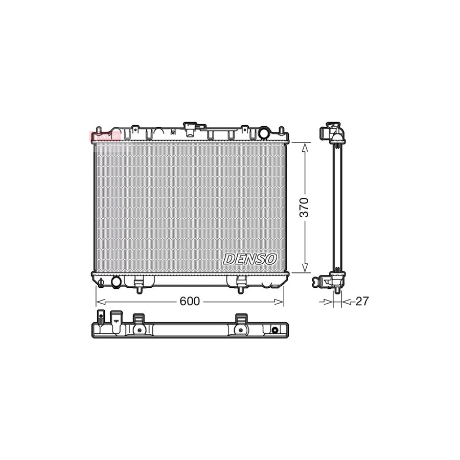 DENSO DRM46039 Engine Radiator for Nissan X-Trail (T30)