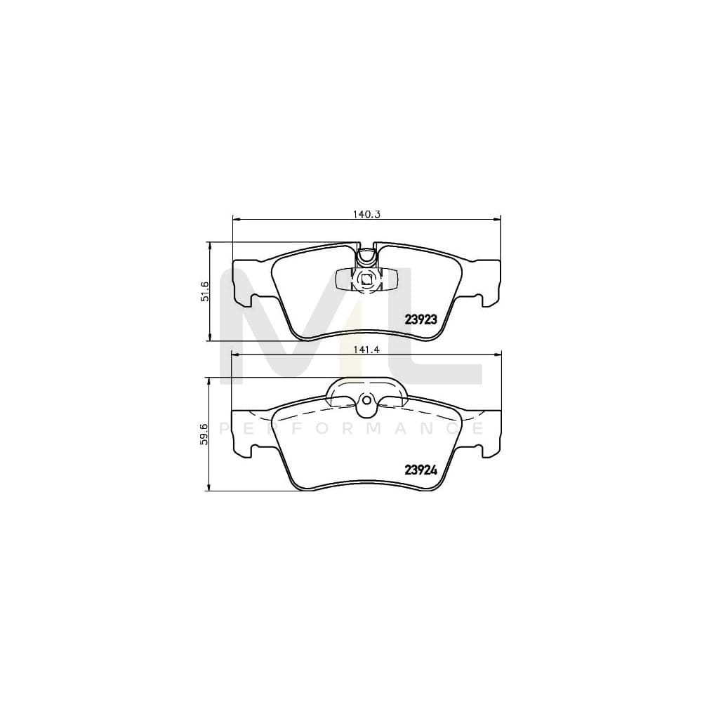 Hella 8DB 355 011-421 Brake Pad Set Prepared For Wear Indicator