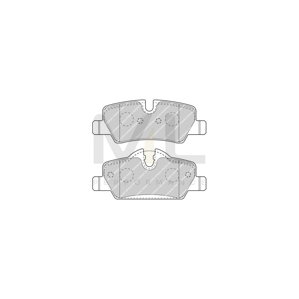 Ferodo Premier Eco Friction Fdb556 Brake Pad Set With Acoustic Wear Warning, Without Accessories | ML Performance Car Parts