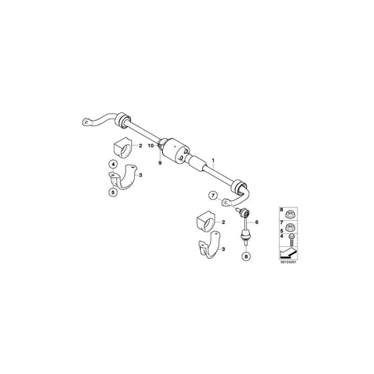 Genuine BMW 37126780012 E64 E63 E61 Active Stabilizer Bar (Inc. 535i, 635d & 545i) | ML Performance US Car Parts