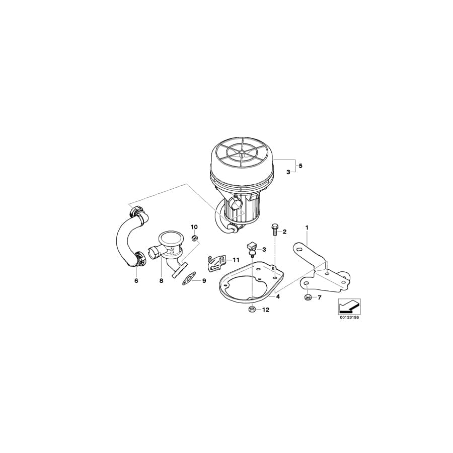 Genuine BMW 11723401027 E85 E83 E86 Bracket (Inc. Z4 2.0i, X3 3.0i & Z4 M3.2) | ML Performance UK Car Parts