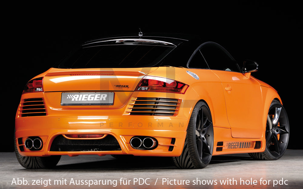 Rieger 00055157 Audi 8J TT Rear Bumper 2 | ML Performance UK Car Parts