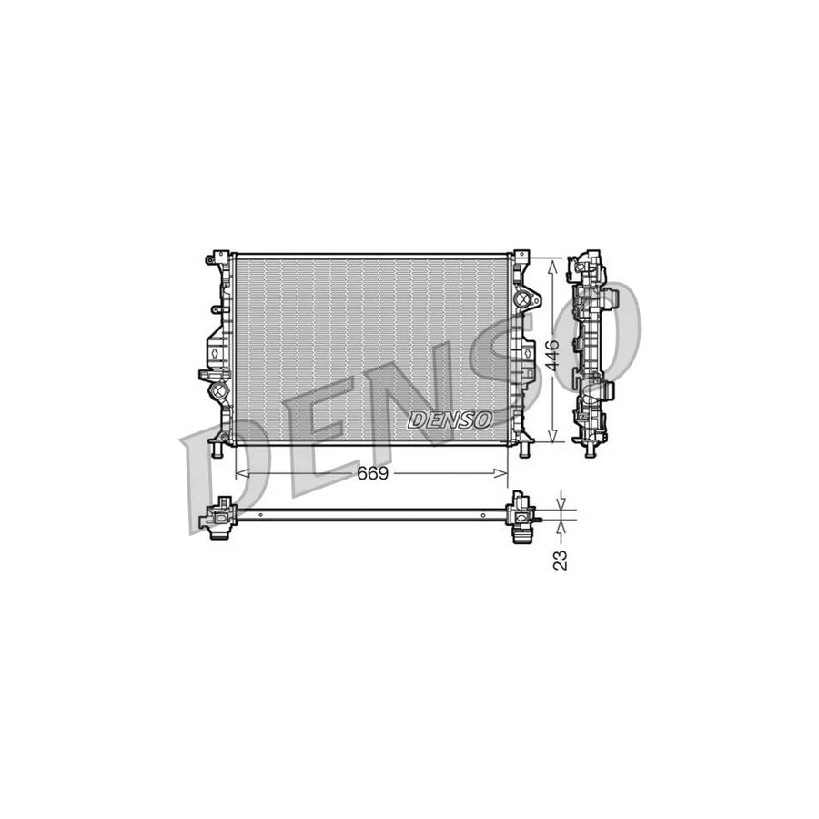 DENSO DRM10077 Engine Radiator