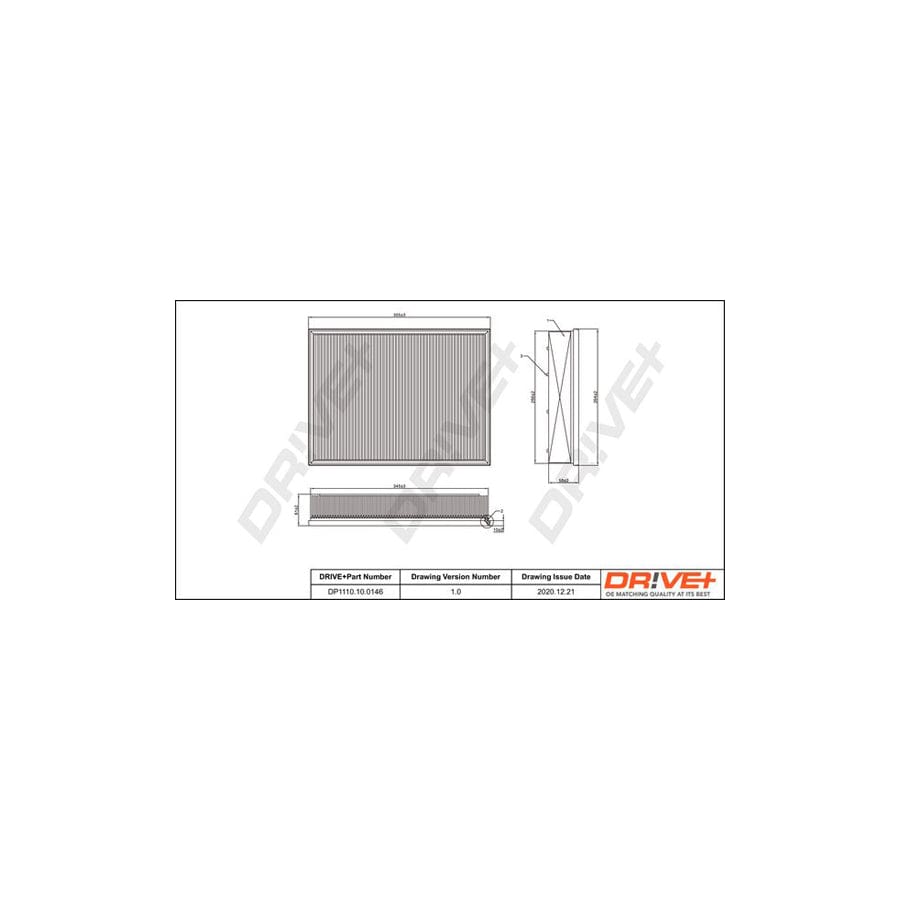 Dr!Ve+ Dp1110.10.0146 Air Filter
