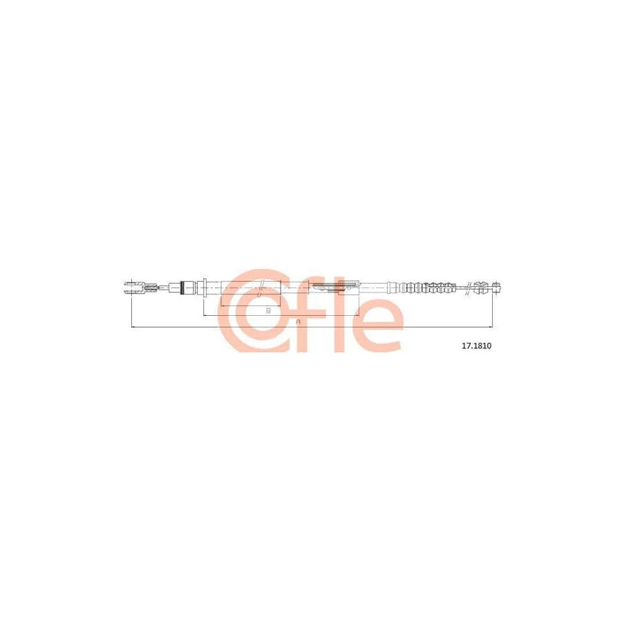 Cofle 17.1810 Hand Brake Cable
