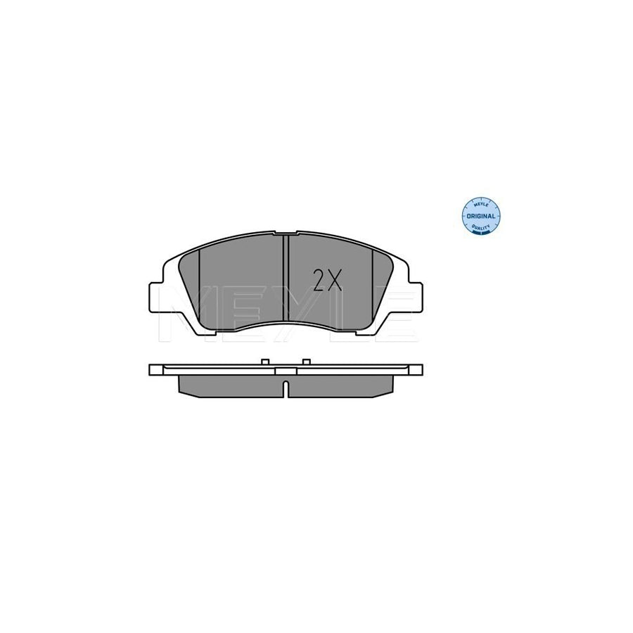 Meyle 025 259 7617 Brake Pad Set For Hyundai I10