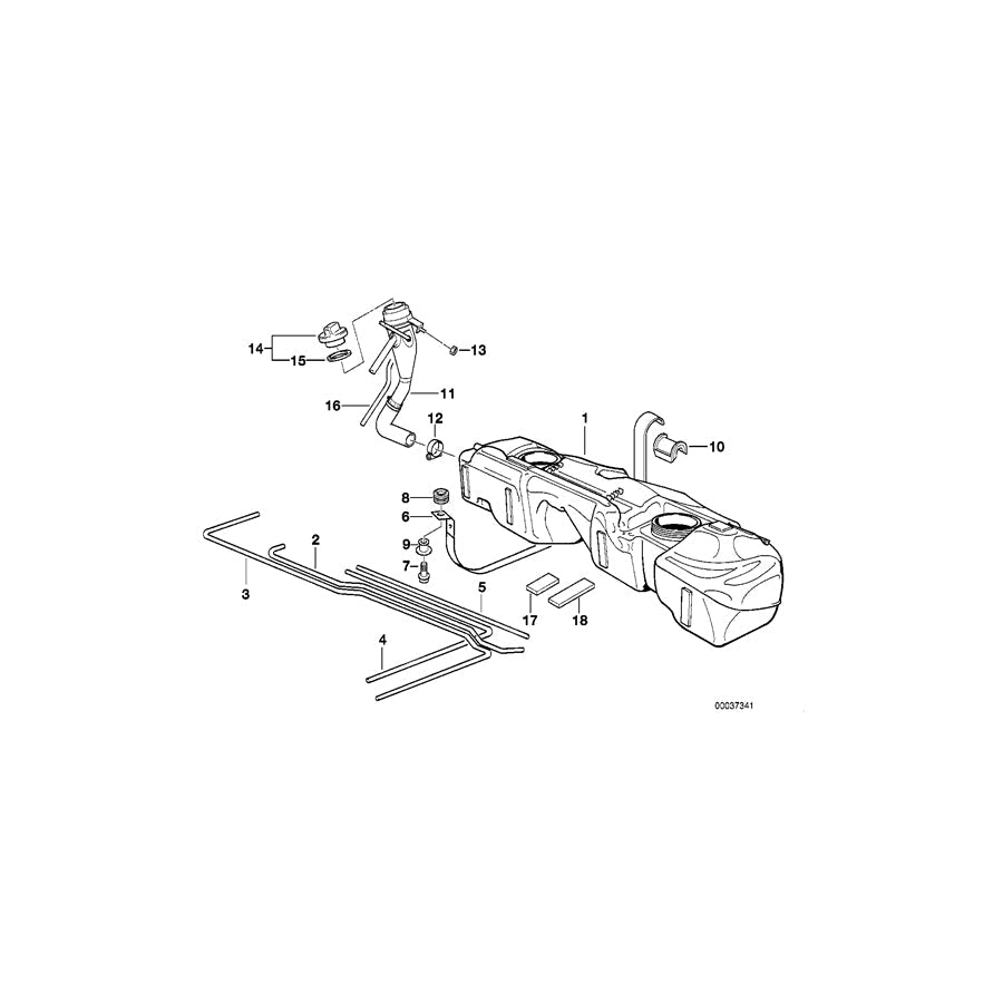 Genuine BMW 16111183157 E36 Plastic Fuel Tank 60L (Inc. 318ti, 316i 1.9 & 323ti) | ML Performance US Car Parts