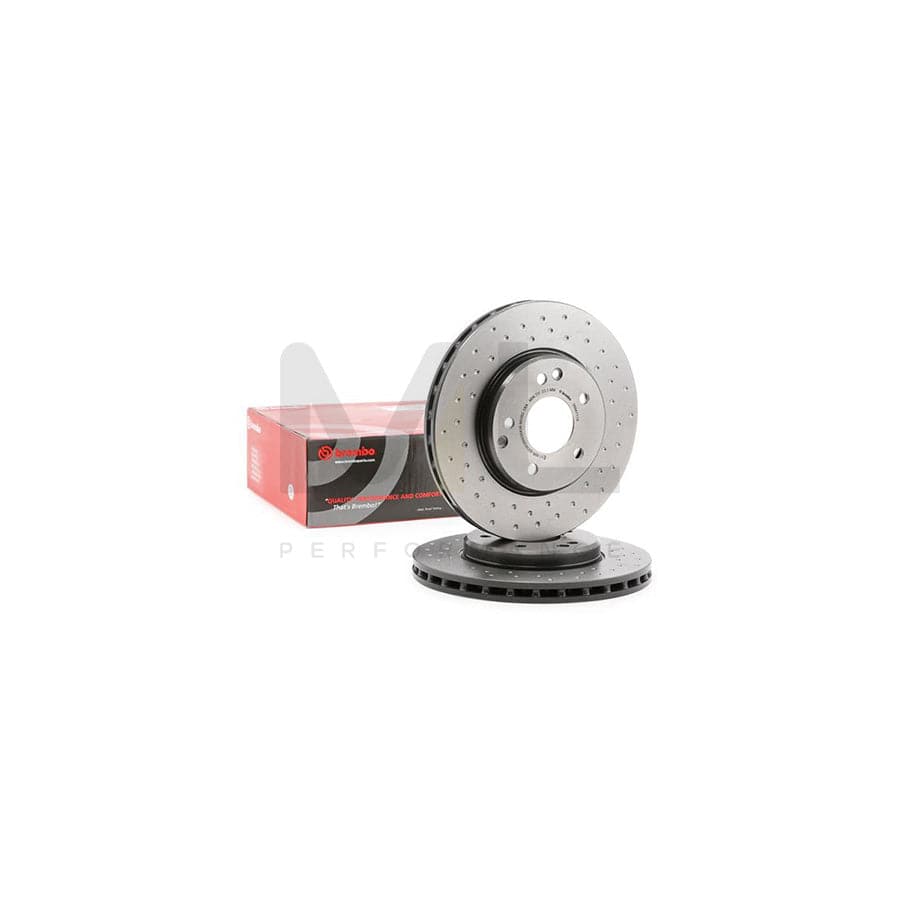 BREMBO XTRA LINE 09.8411.1X Brake Disc Perforated / Vented, Coated, High-carbon, with bolts/screws | ML Performance Car Parts