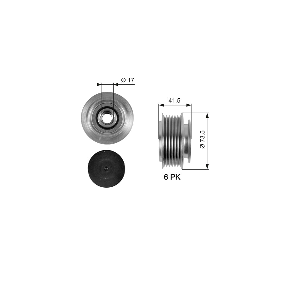 Gates OAP7066 Alternator Freewheel Clutch