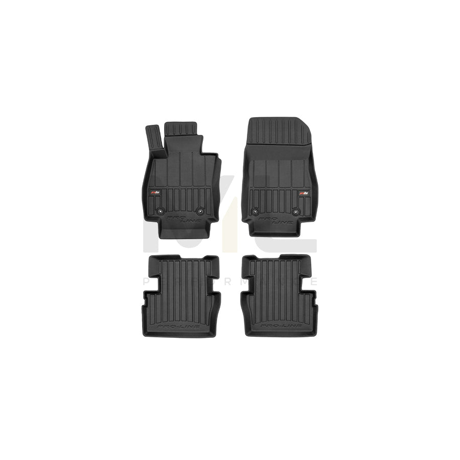 FROGUM Tailored, ProLine 3D427228 Floor mat set for MAZDA 2 Hatchback (DL, DJ) Elastomer, Front and Rear, Quantity: 4, Black, (LHD)