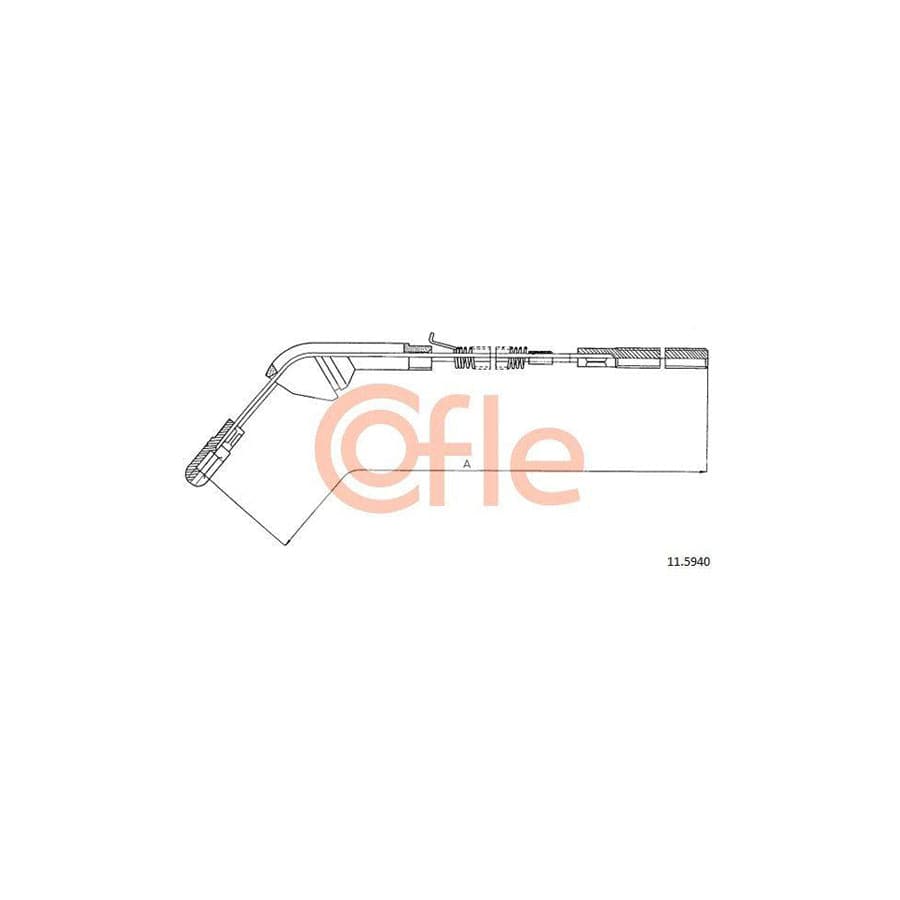 Cofle 11.5940 Hand Brake Cable for Opel Vectra
