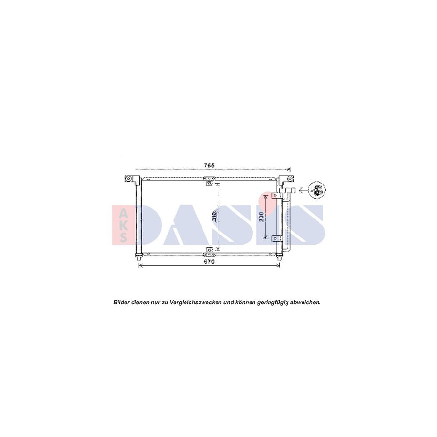 AKS Dasis 512057N Air Conditioning Condenser