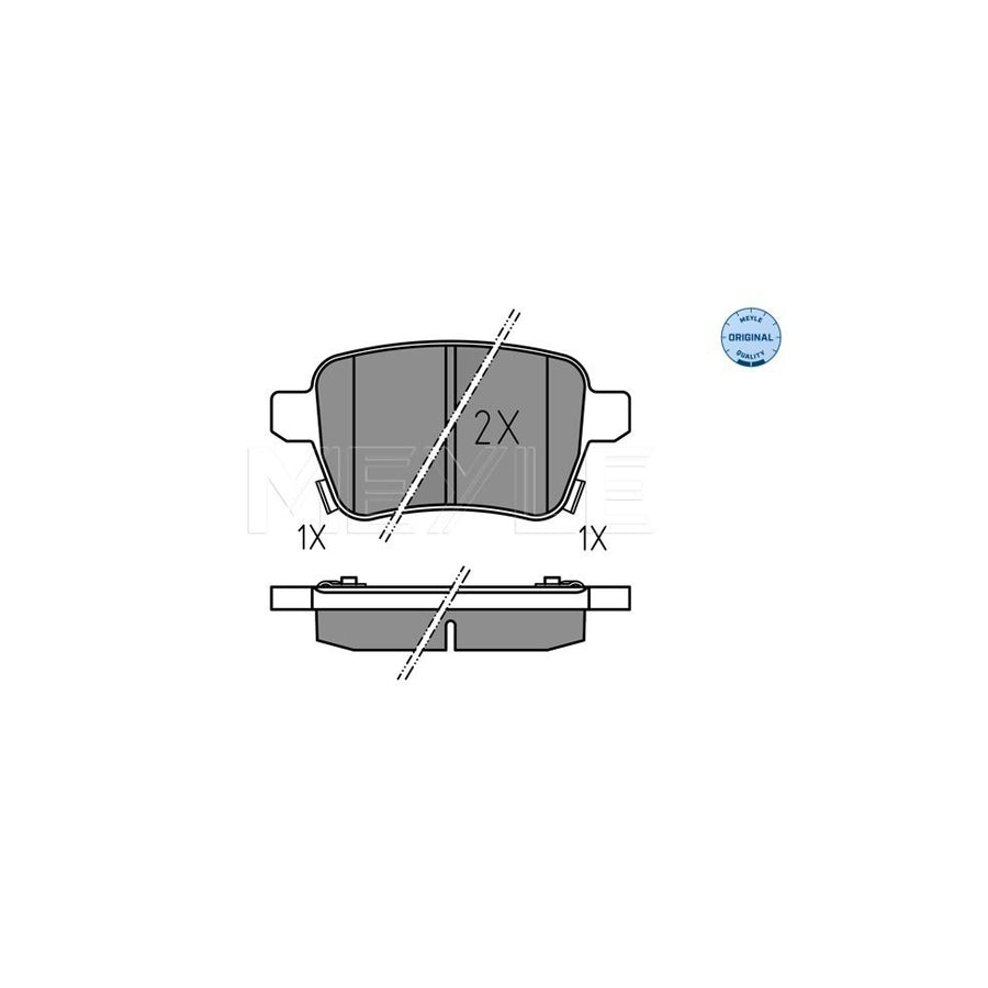 Meyle 025 259 7317 Brake Pad Set