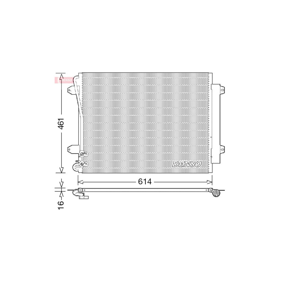 DENSO DCN32011 Air Conditioning Condenser
