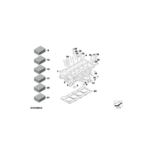 Genuine BMW 11122191589 Classic Screw Plug INDIZIERUNG (Inc. E36 320i) | ML Performance US Car Parts