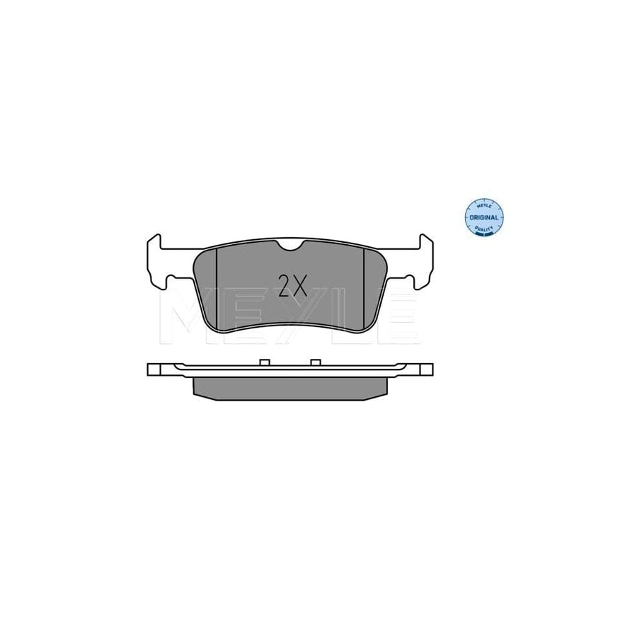 Meyle 025 259 6816 Brake Pad Set For Peugeot 308