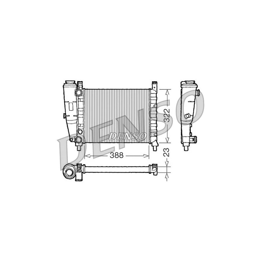 DENSO DRM09142 Engine Radiator for Fiat Uno Hatchback (146)