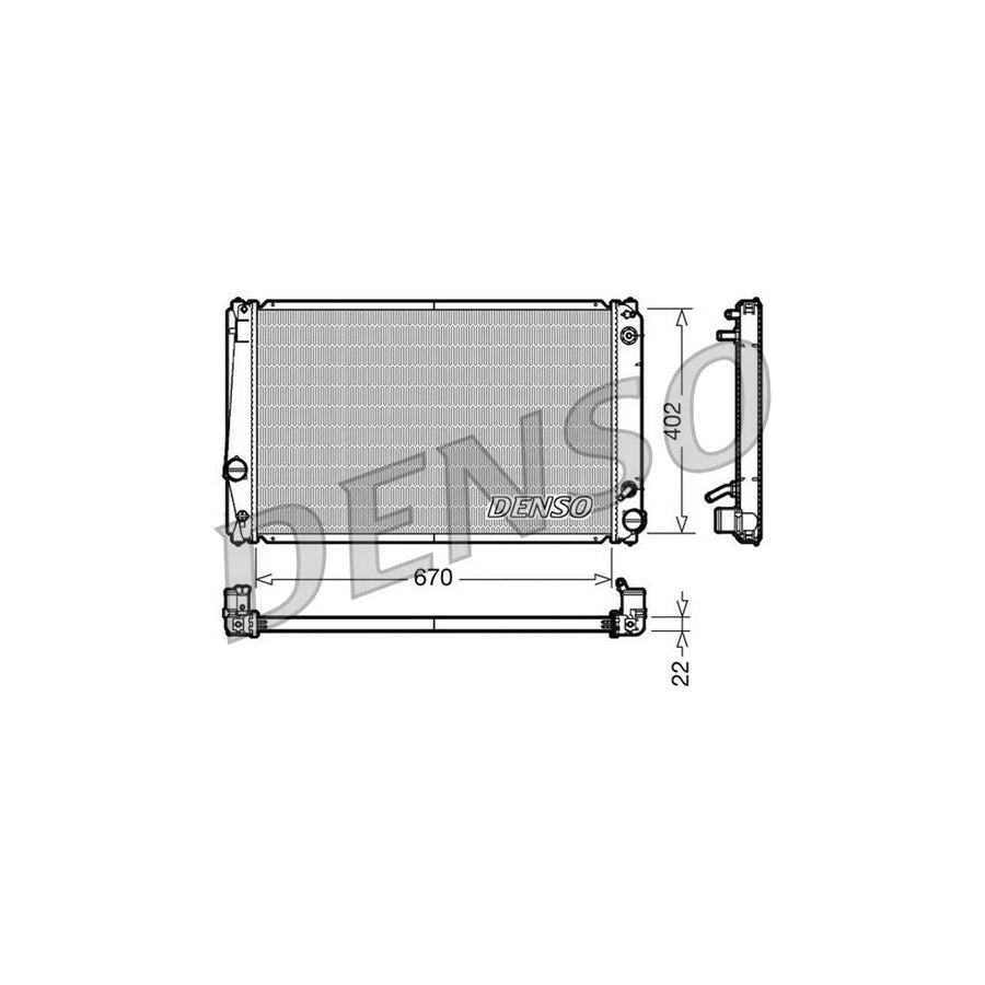DENSO DRM50052 Engine Radiator for Toyota Rav 4