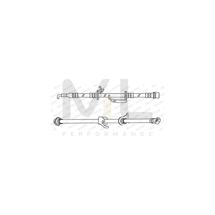 FERODO FHY2851 Brake Hose for TOYOTA RAV 4 690mm, ???10 | ML Performance Car Parts