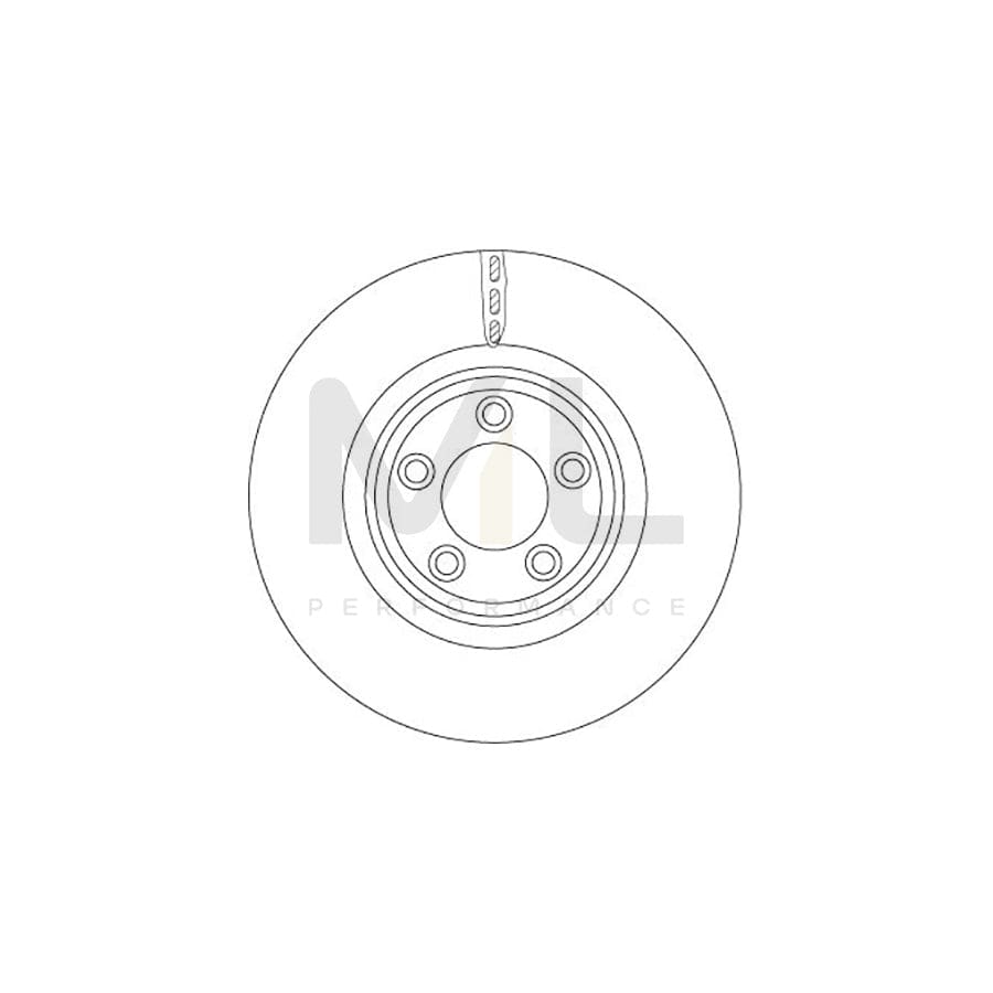 TRW DF6223S Brake Disc Vented, Painted | ML Performance Car Parts