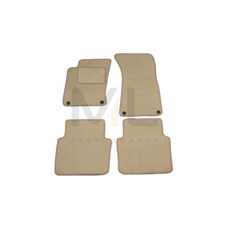 MAMMOOTH A041 AUD205 PRM 04 Floor mat set for AUDI A8 D3 (4E2, 4E8) Textile, Front and Rear, Quantity: 4, Beige