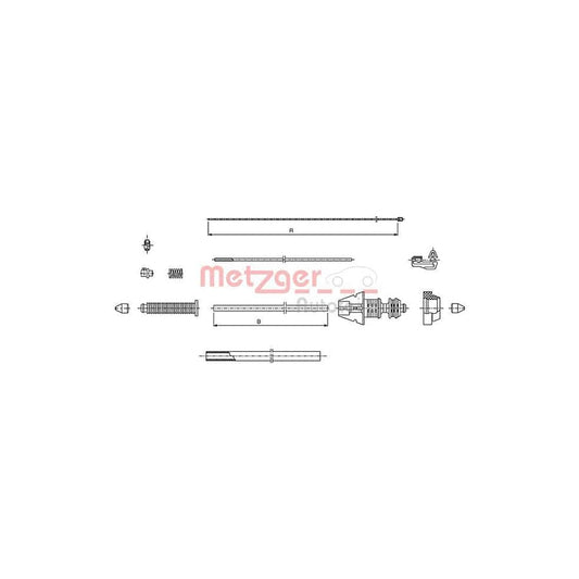 METZGER 493.1 Throttle Cable