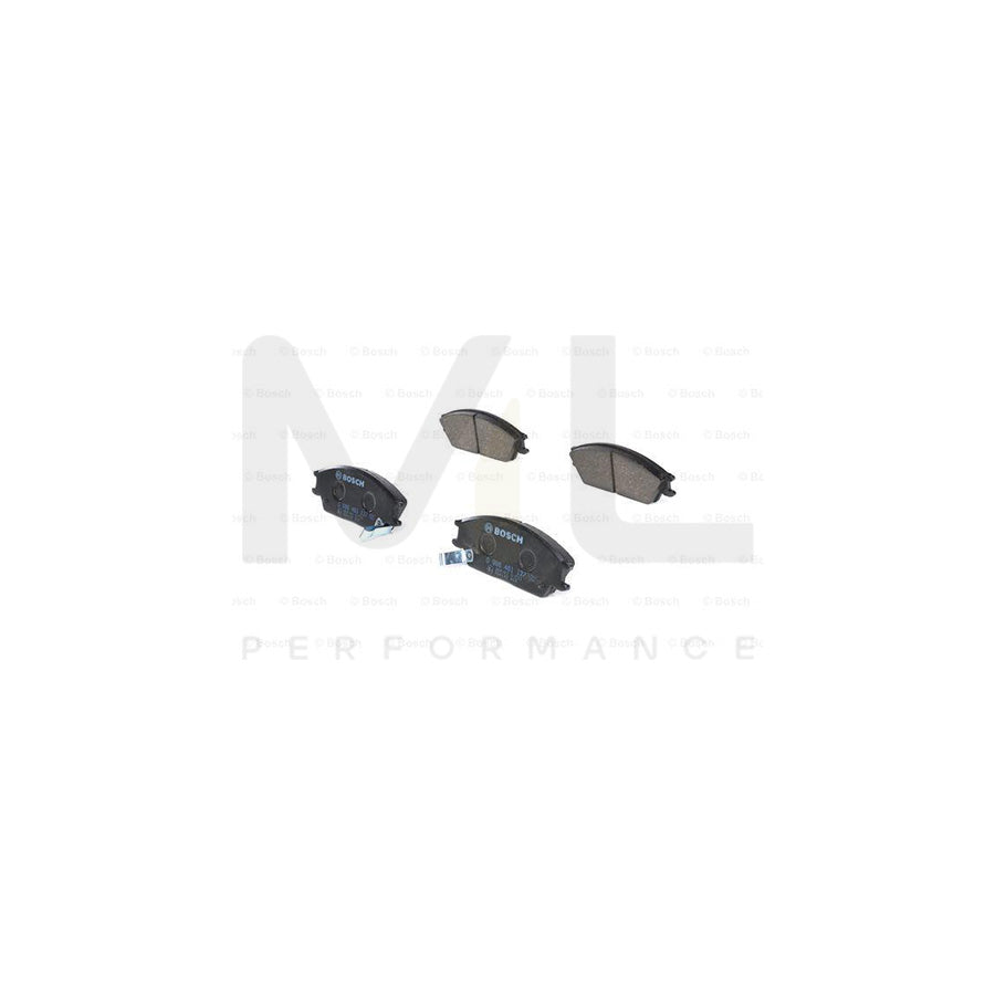 Bosch 0986461127 Brake Pad Set With Acoustic Wear Warning, With Anti-Squeak Plate, With Mounting Manual BP578 | ML Performance Car Parts