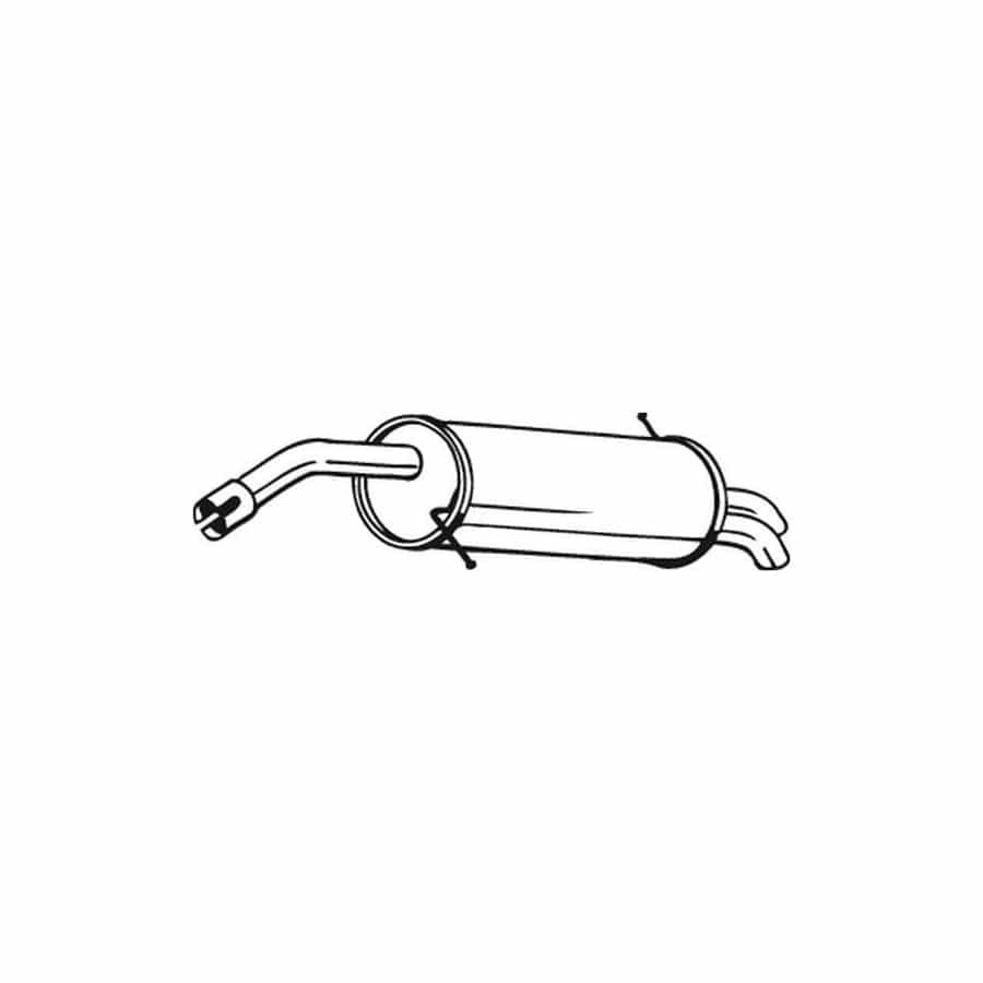 Bosal 154-487 Rear Silencer for Ford Fiesta