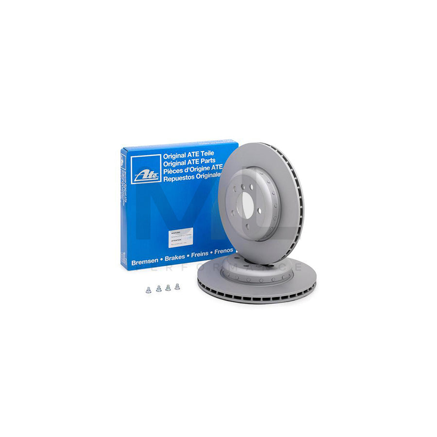 ATE 24.0124-0233.2 Brake Disc Two-piece brake disc, Vented, Coated, High-carbon, with bolts/screws  - 1 piece