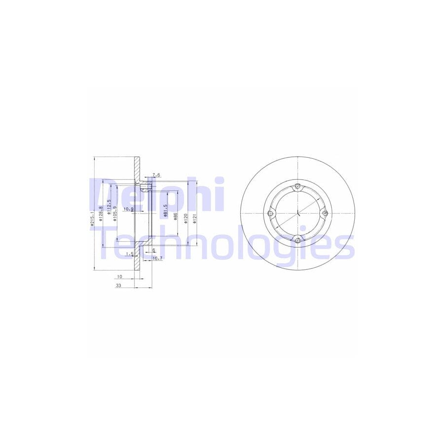 Delphi Bg2400 Brake Disc