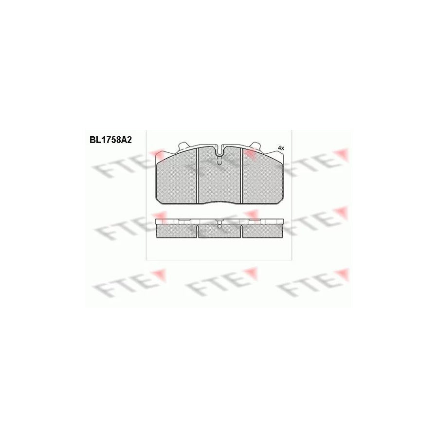 FTE Bl1758A2 Brake Pad Set