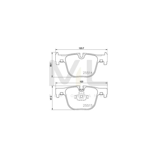 Hella 8DB 355 019-781 Brake Pad Set Prepared For Wear Indicator