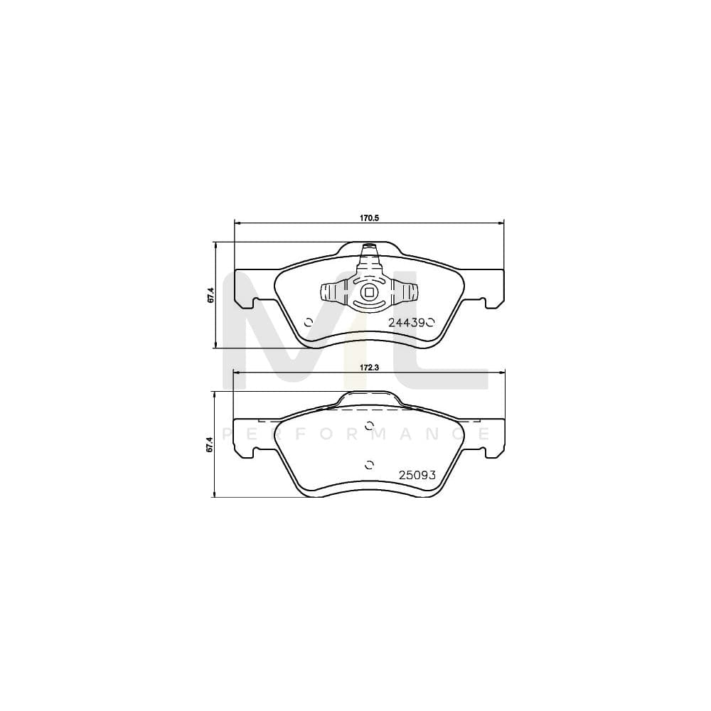 Hella 8DB 355 014-961 Brake Pad Set Not Prepared For Wear Indicator