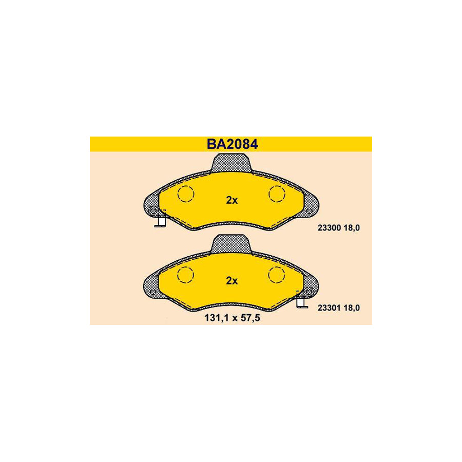 Barum Ba2084 Brake Pad Set