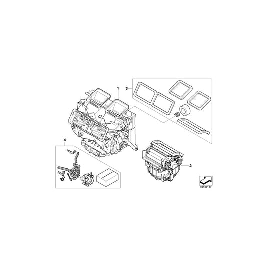 Genuine BMW 64116950991 E88 E87 E90 Set Small Parts F Air Cond.Adjust.Lever (Inc. 328xi, X1 35iX & X1 20i) | ML Performance US Car Parts