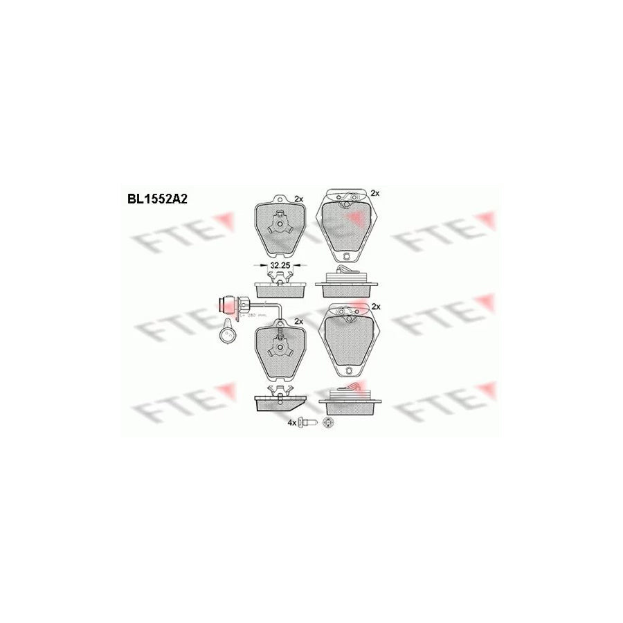 FTE 9010241 Brake Pad Set