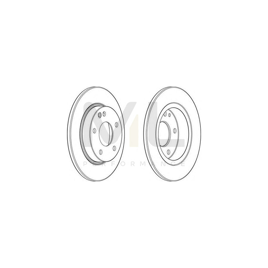 FERODO DDF1034-1 Brake Disc Solid | ML Performance Car Parts
