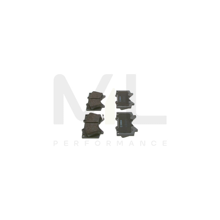 Bosch 0986494449 Brake Pad Set With Acoustic Wear Warning, With Anti-Squeak Plate, With Mounting Manual BP1371 | ML Performance Car Parts