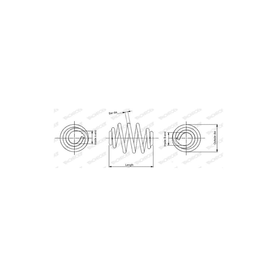 Monroe Sn3952 Coil Spring