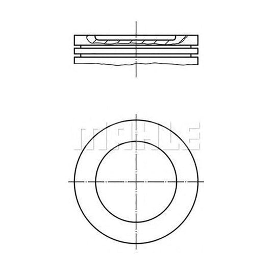 MAHLE ORIGINAL 021 60 02 Piston 83,2 mm, with piston rings | ML Performance Car Parts